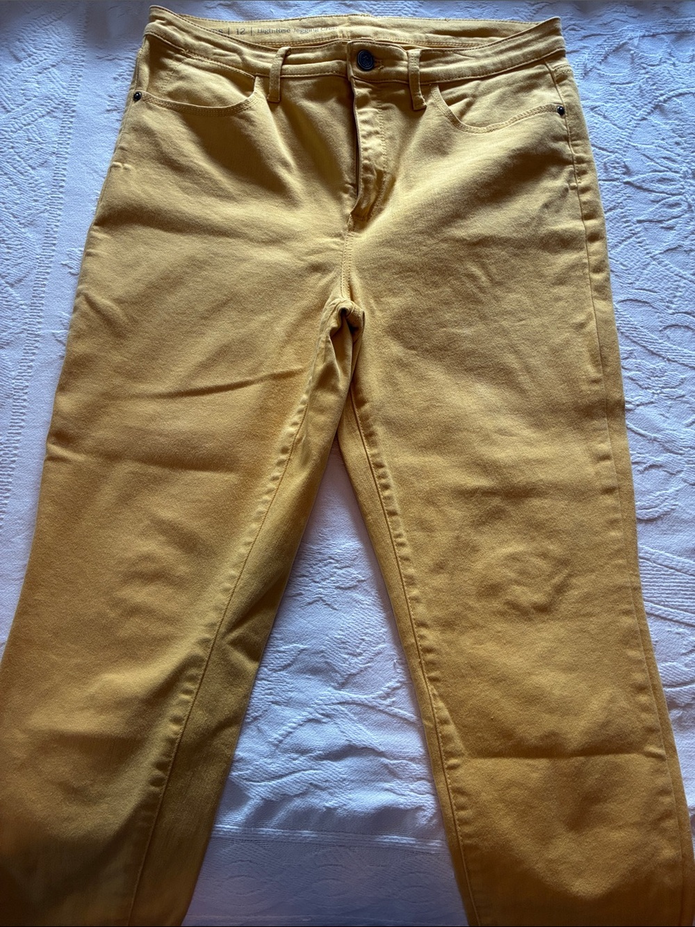 Talbots Mustard Yellow Women's Stretch Jeans - 12